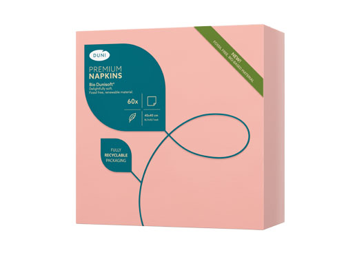 Bio Dunisoft® Napkin 40 x 40 cm Mellow Rose