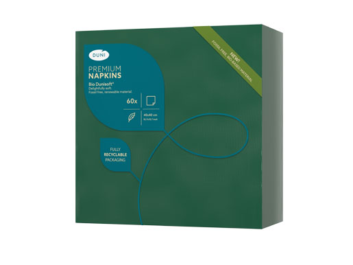 Bio Dunisoft® Napkin 40 x 40 cm Dark Green