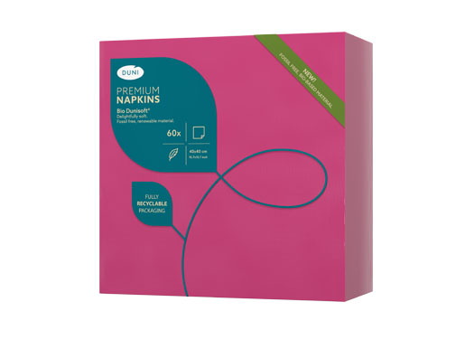 Bio Dunisoft® Napkin 40 x 40 cm Fuchsia