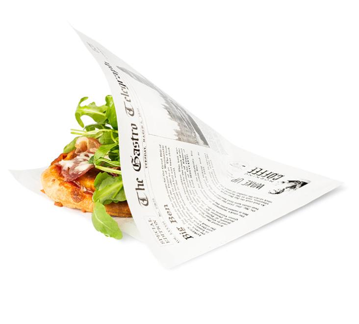 Grease proof paper bag News Paper 2 sides open