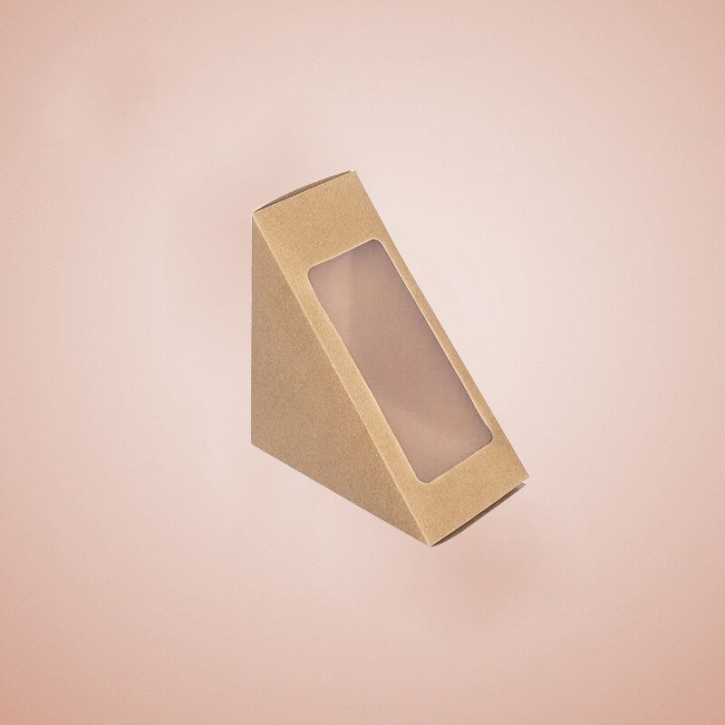Plain sandwich box with window