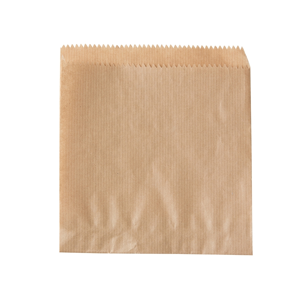 Paper-burger bags 2 sides open, brown, Box of 1000