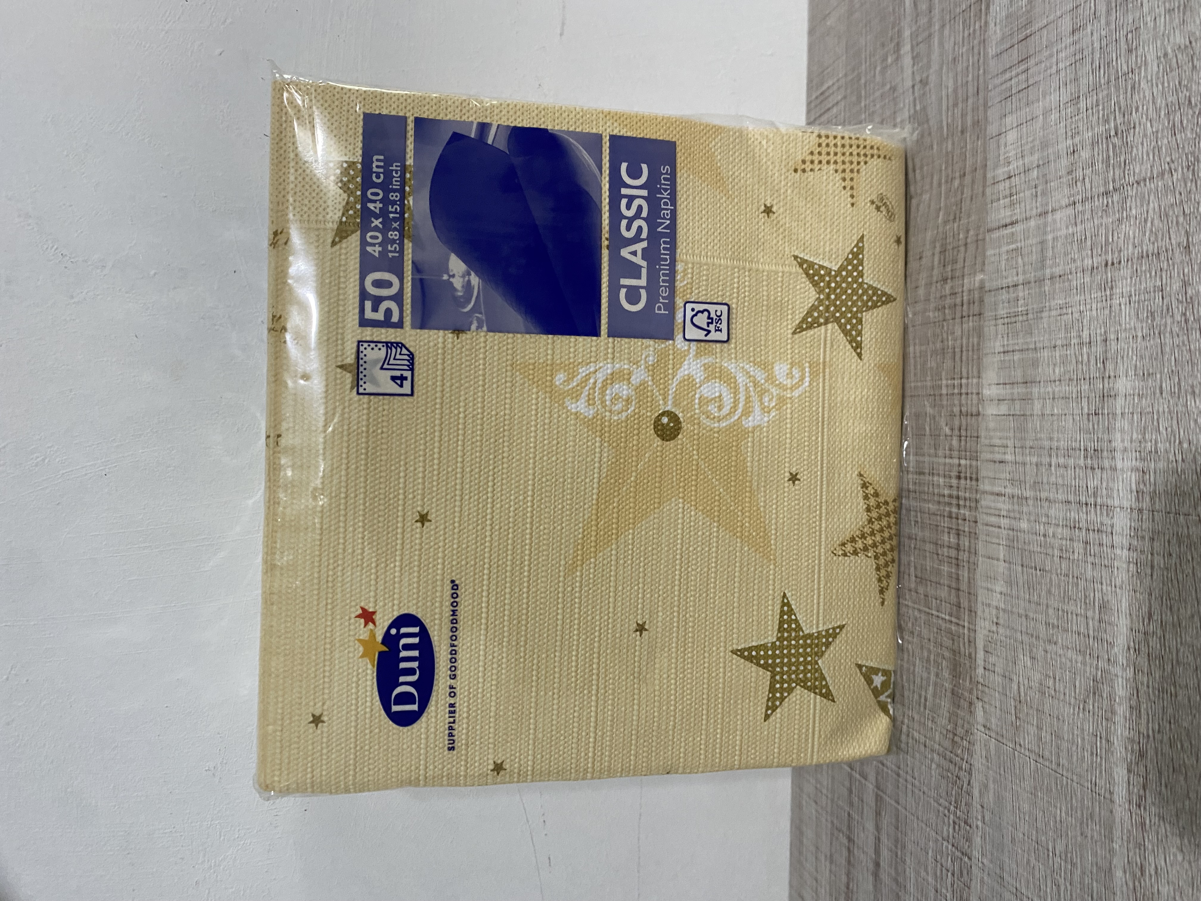Classic Napkin 40 x 40 cm Walk of Fame cream